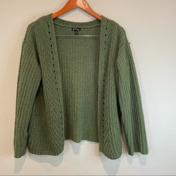 art class Sweaters - Art Class Army Green Open Front Cardigan